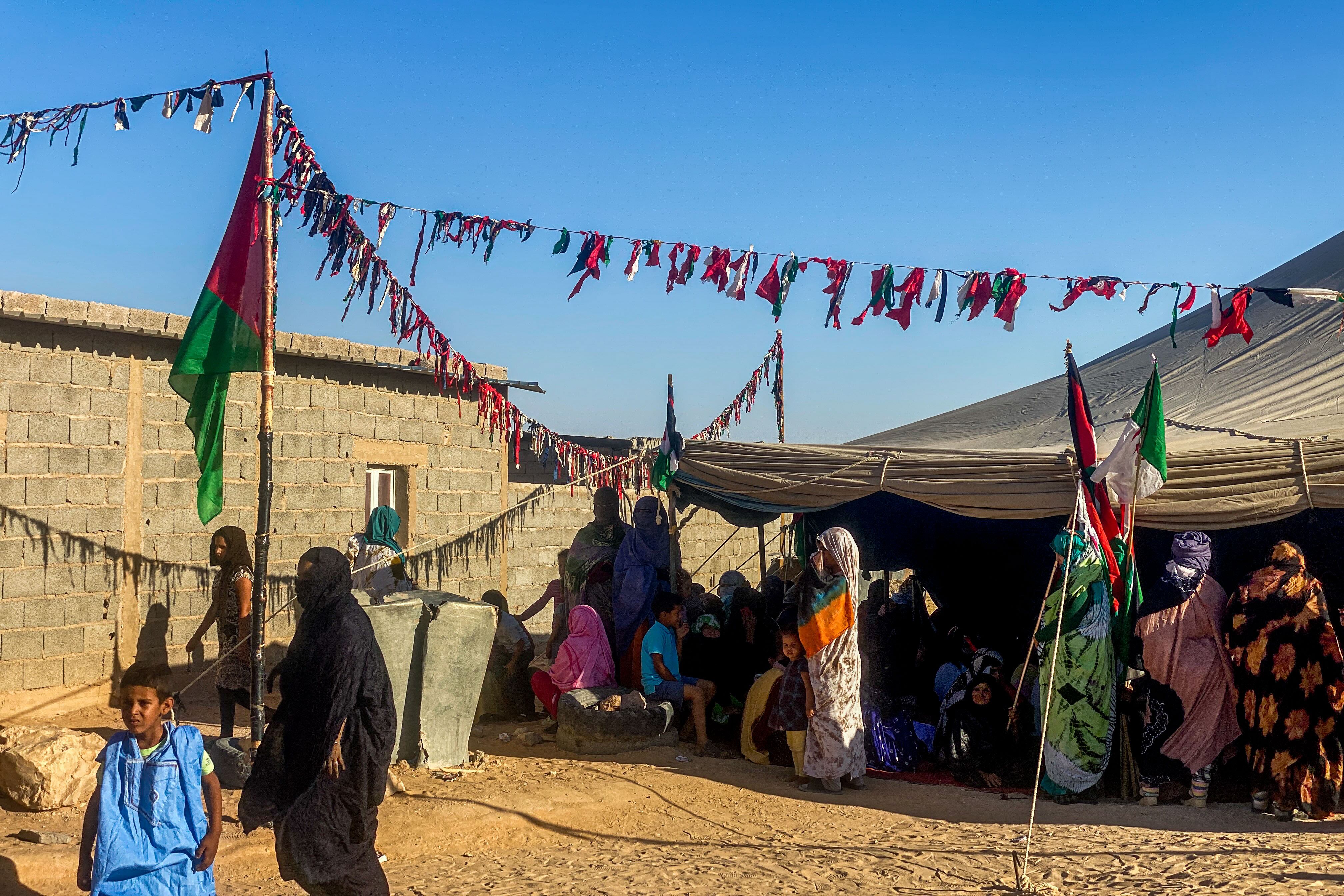 Vista de los campamentos de refugiados saharauis de Tinduf, Argelia. EFE/Mahfud Mohamed Lamin Bechri
