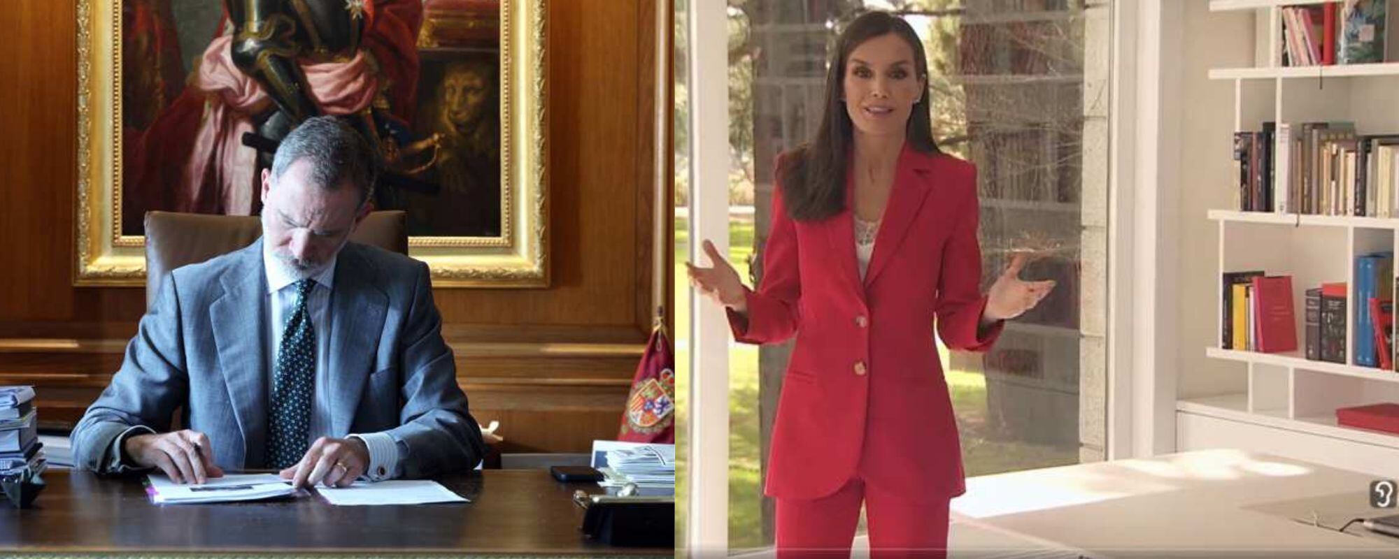 Despacho de Felipe VI (Casa de S.M. el Rey) y Despacho de Letizia (RTVE)