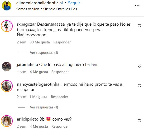 Ingeniero Bailarín internado en UCI por contagio de dengue.