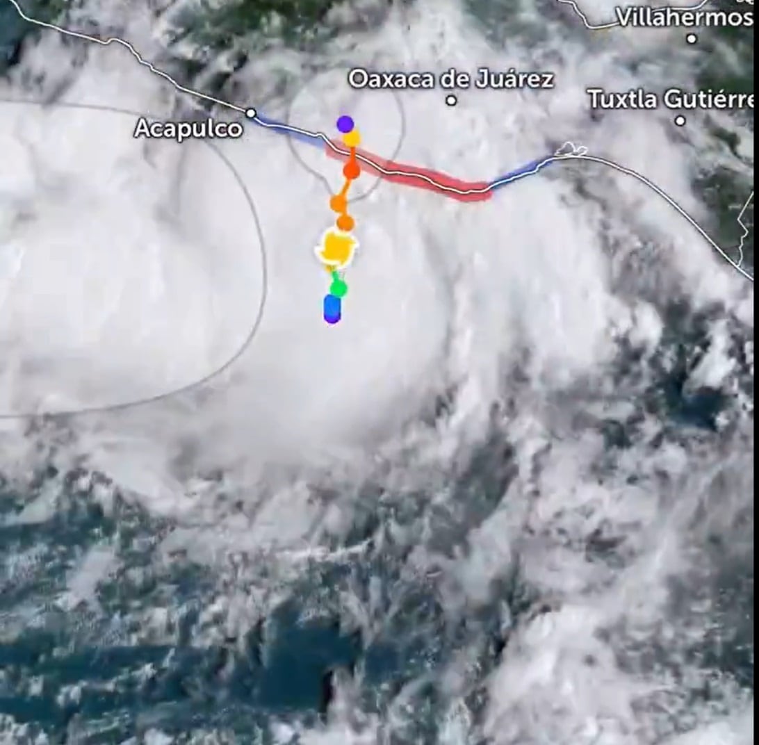 huracán John avance - categoría dos - 23 septiembre