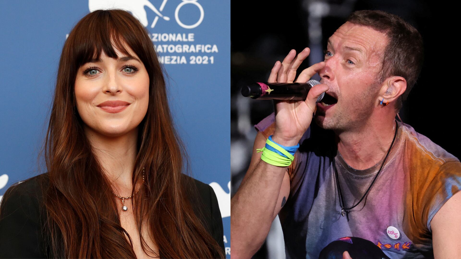 Dakota Johnson, Chris Martin (REUTERS/Mario Anzuoni/Yara Nardi)