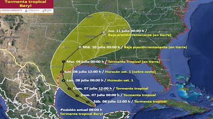 Beryl se debilita pero retomará fuerza como huracán categoría 1 y afectará parte de Tamaulipas I EN VIVO