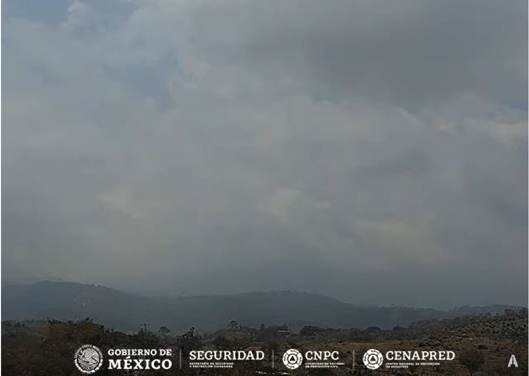 Imagen 1: Volcán de Fuego de Colima, 13:31 h (hora local).