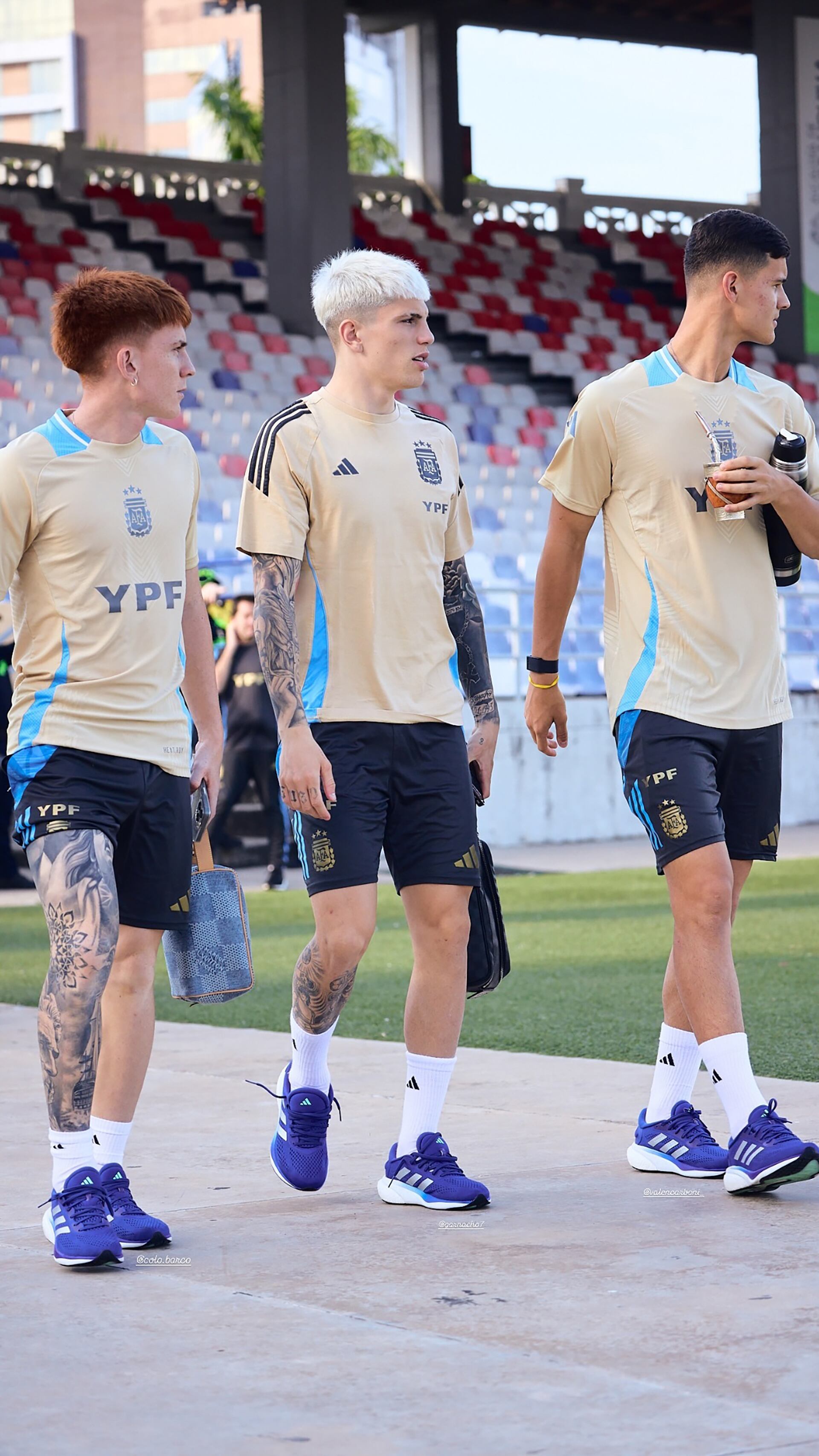 Entrenamiento de la selección argentina