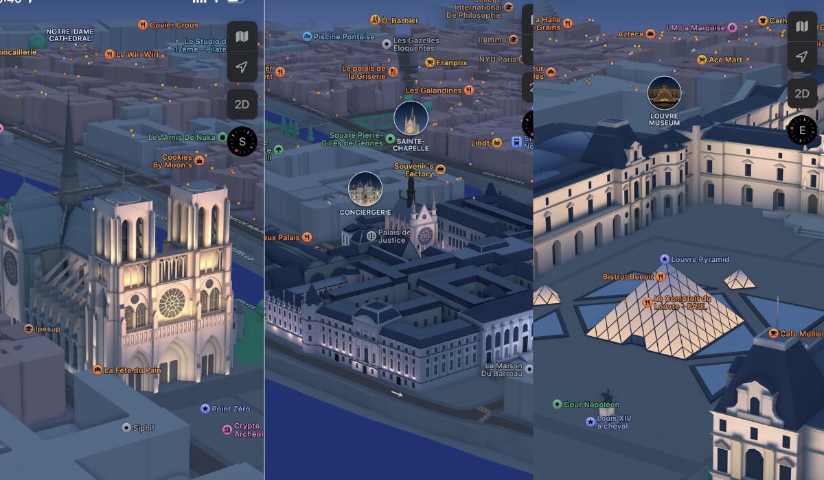 La aplicación de Apple quiere que los visitantes y usuarios del mundo conozcan los lugares destacados de París. (Apple Maps)