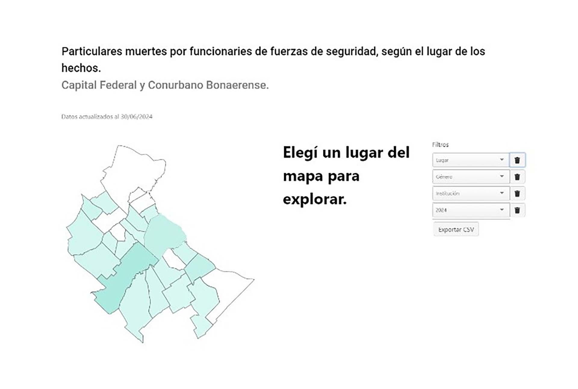 Las muertes por balas de las fuerzas de seguridad crecieron un 20 por ciento.