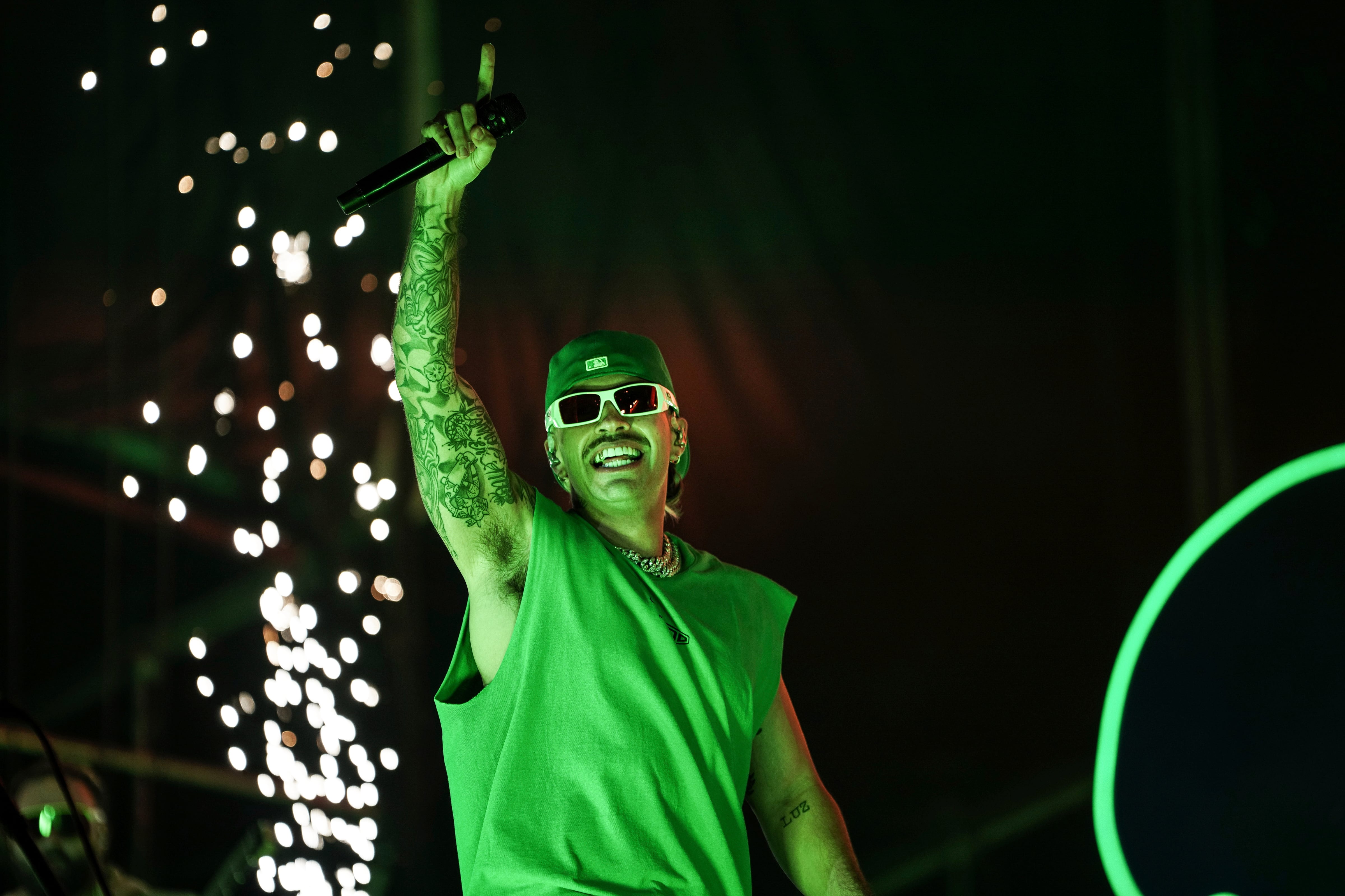 El cantante colombiano Feid. (Ivan Valencia/AP)