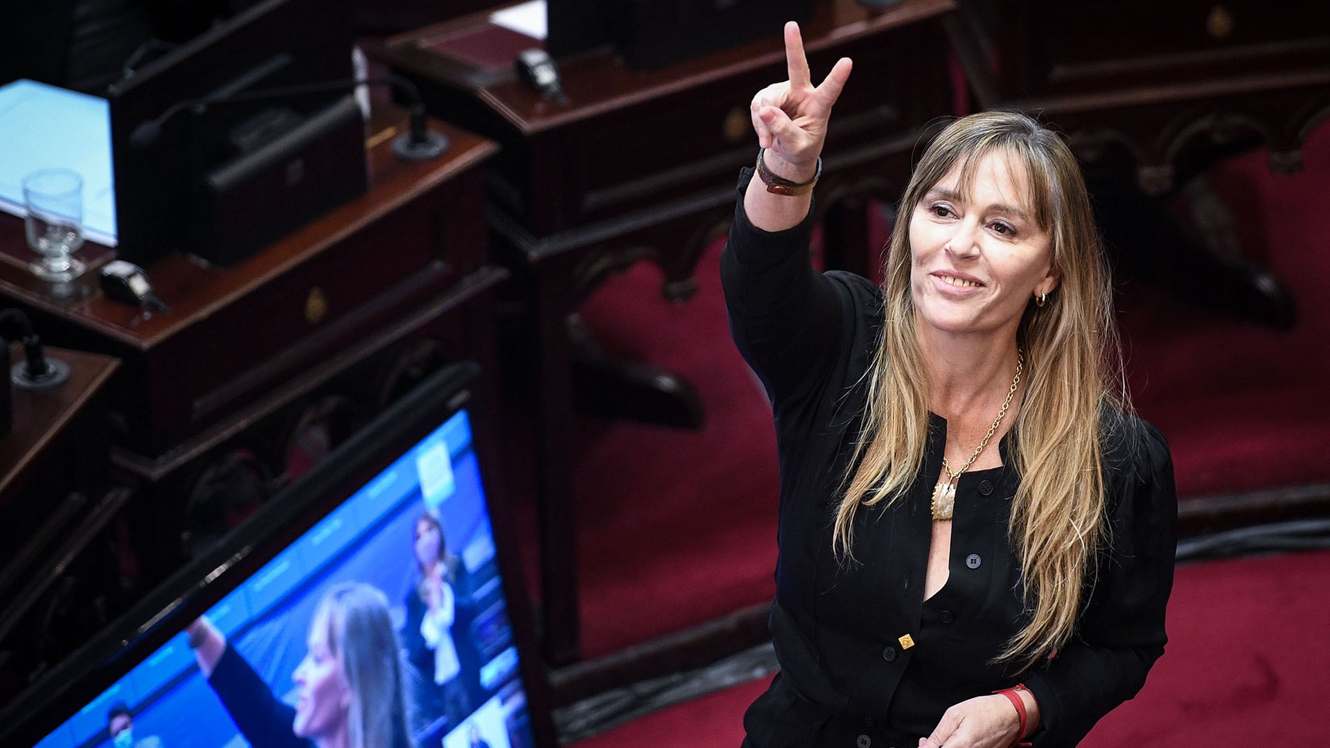 Sesión pública especial remota del Senado de la Nación en la que juró Juliana Di Tullio como senadora