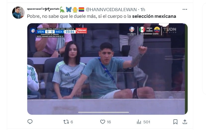 Estos son los mejores memes que dejó la derrota de la selección mexicana contra Venezuela en Copa América (Captura X)