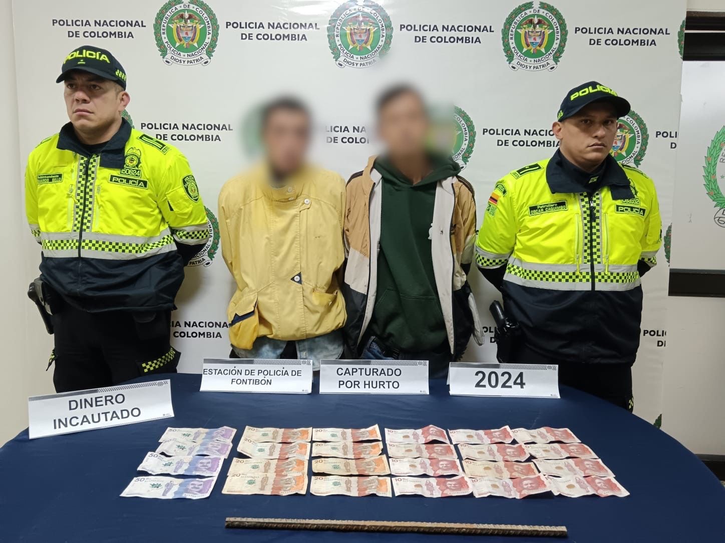 Las autoridades capturaron a Pikachu y a su cómplice, y sumado a esto recuperaron el dinero hurtado - crédito Mebog