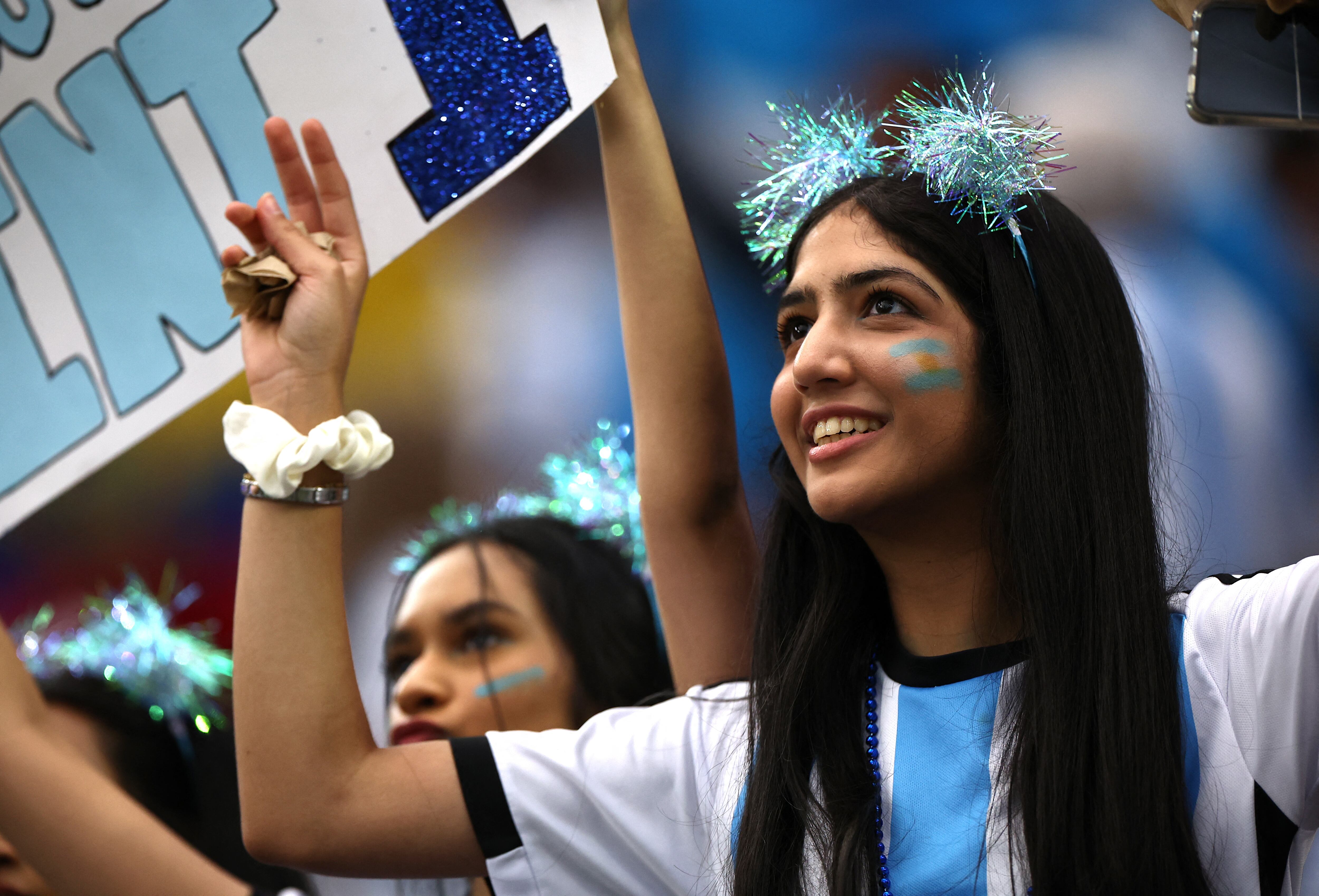 Sobrada pasión de los hinchas argentinos