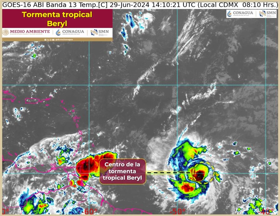 tormenta tropical beryl 4 290624