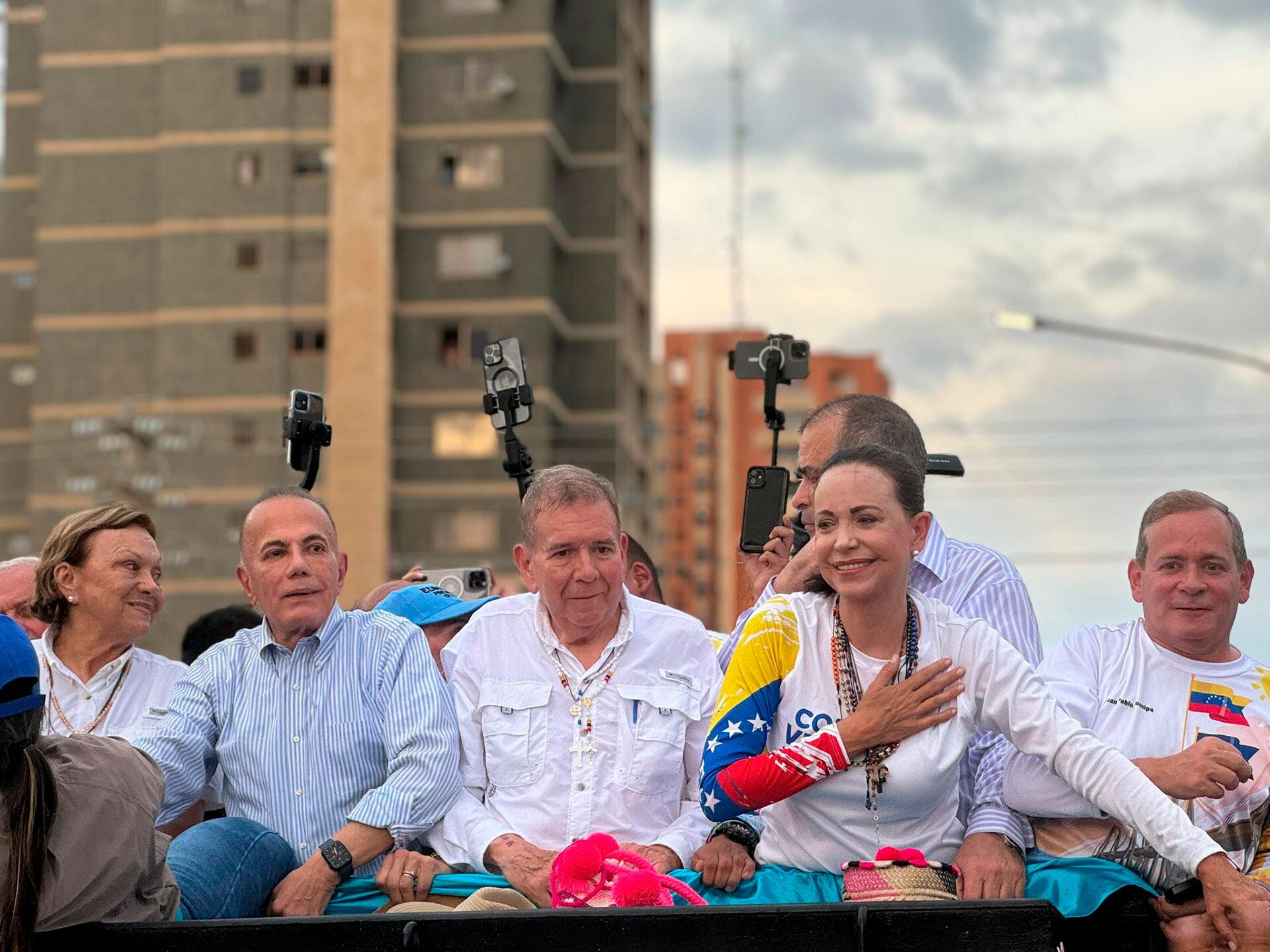 María Corina Machado y Edmundo González Urrutia en Maracaibo