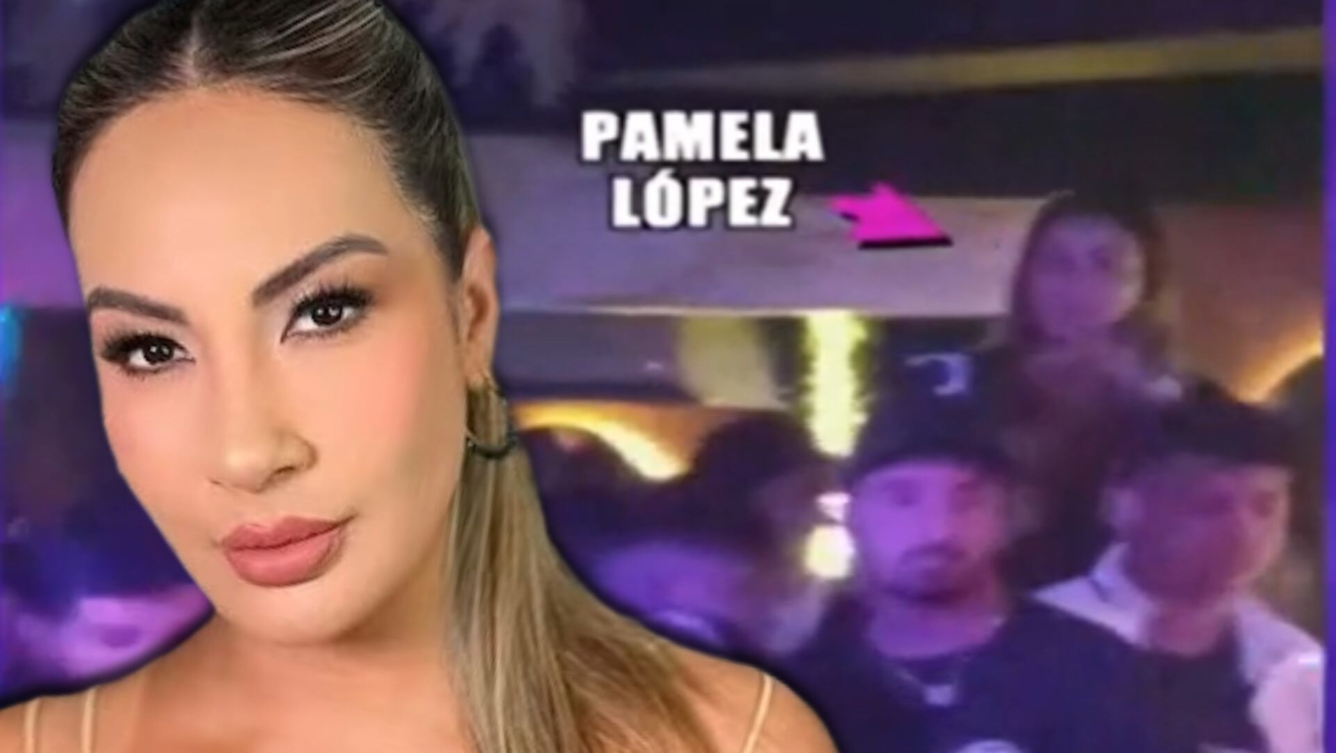 Pamela López vuelve a sus salidas nocturnas. Composición infoabe Perú / Magaly TV La Firme