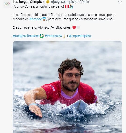 Alonso Correa, el guerrero de los JJOO. - Crédito: París 2024