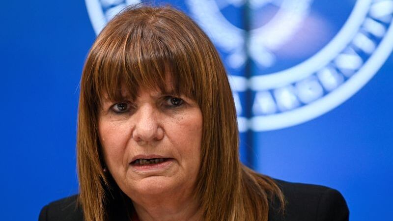 FOTO DE ARCHIVO. La ministra argentina de Seguridad, Patricia Bullrich, en una conferencia de prensa en Buenos Aires