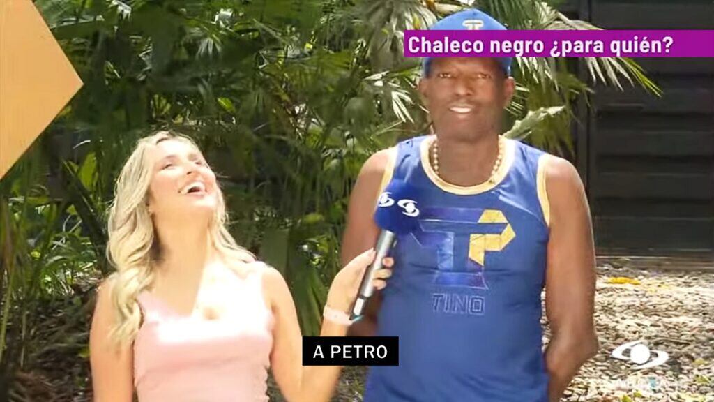 El Tino Asprilla señaló que el chaleco de eliminados se lo pondría al presidente Gustavo Petro - crédito Captura de Pantalla Noticias Caracol