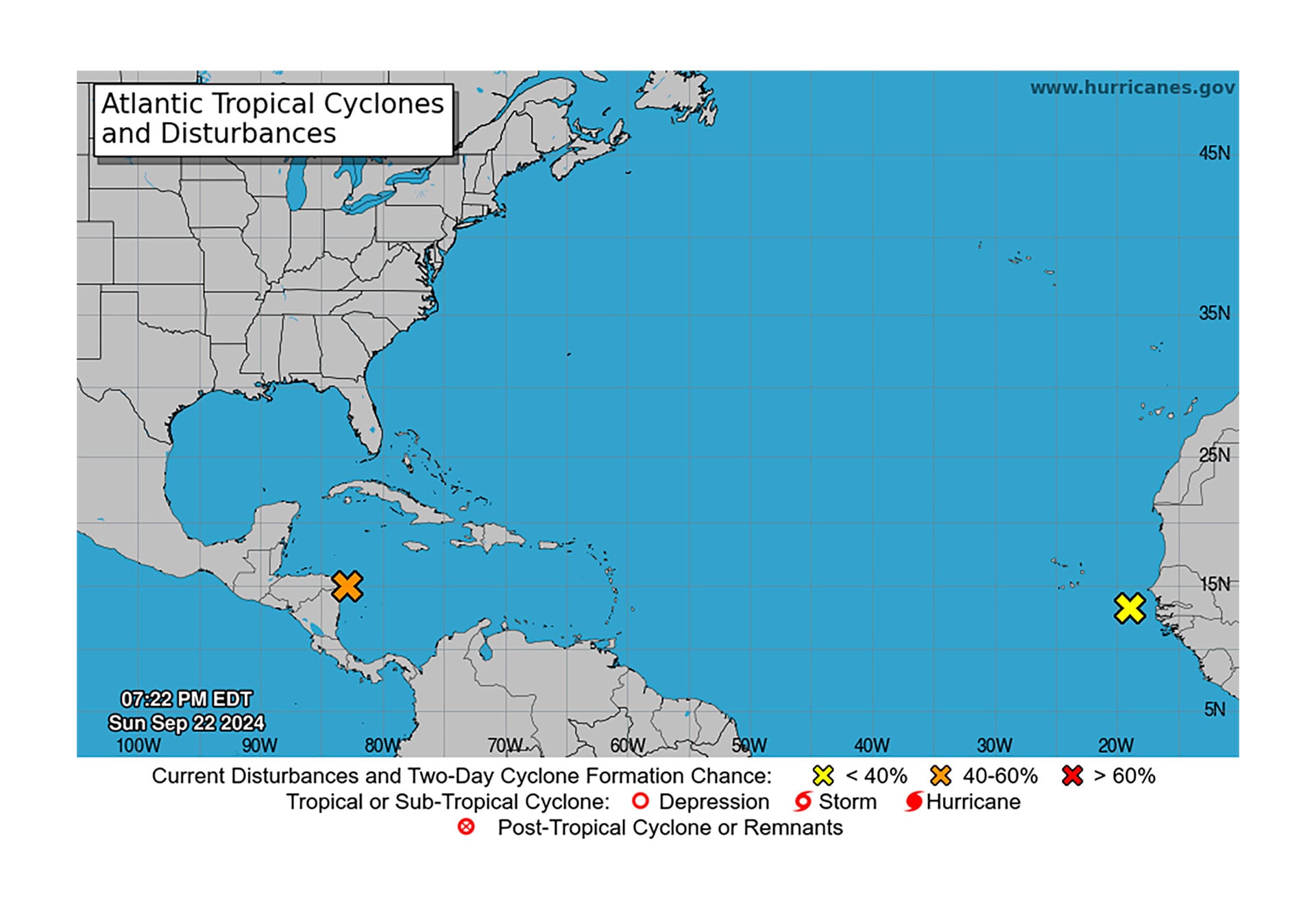 El noroeste del Caribe en alerta por formación inminente de tormenta tropical