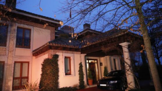 Fachada del Pabellón del Príncipe en el Palacio de la Zarzuela (Casa Real)