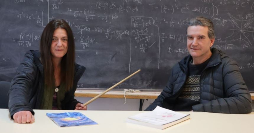 Horacio Casini y Marina Huerta. Foto: gentileza Prensa Instituto Balseiro.