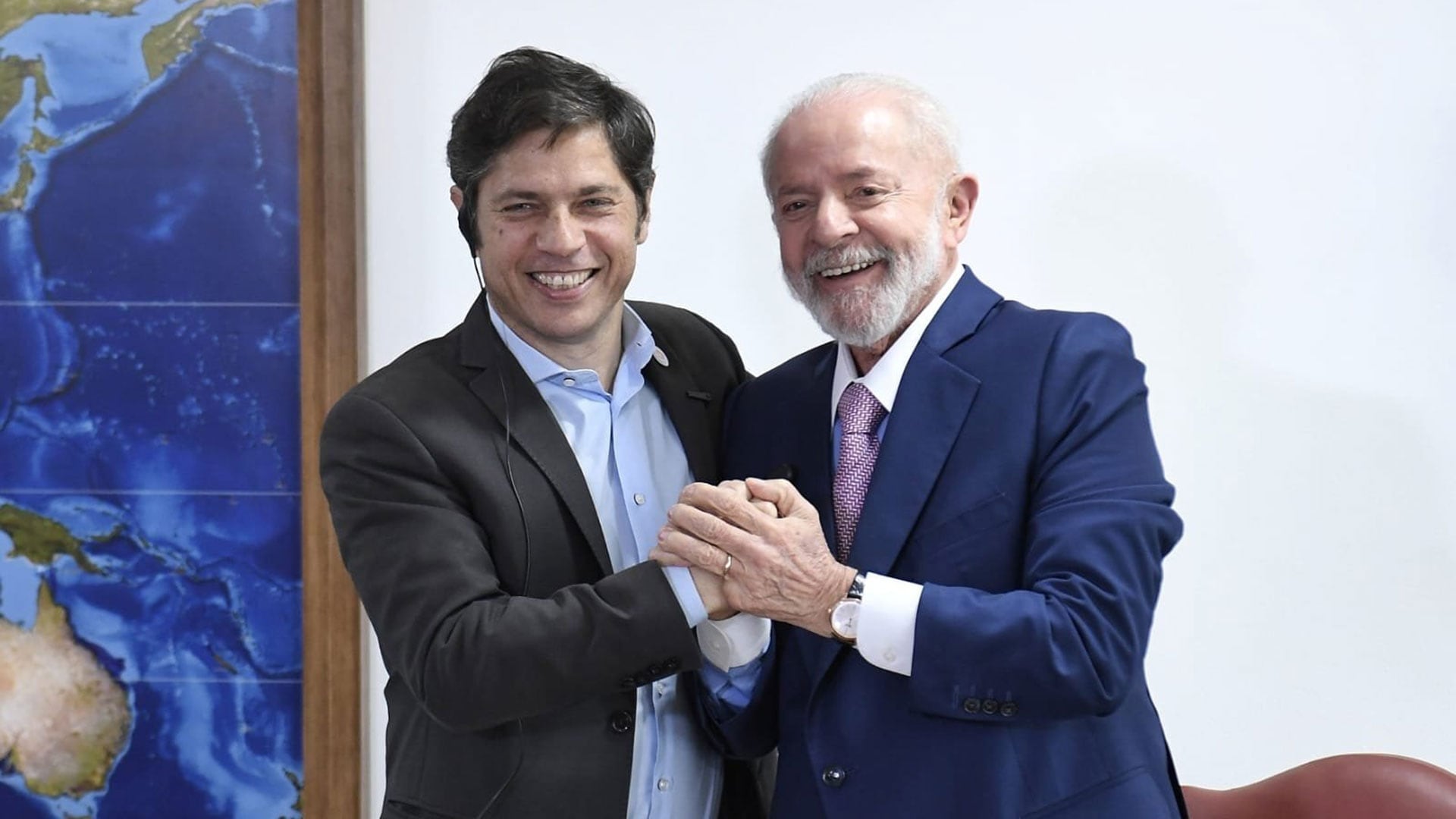 Lula recibió a Axel Kicillof en Brasil