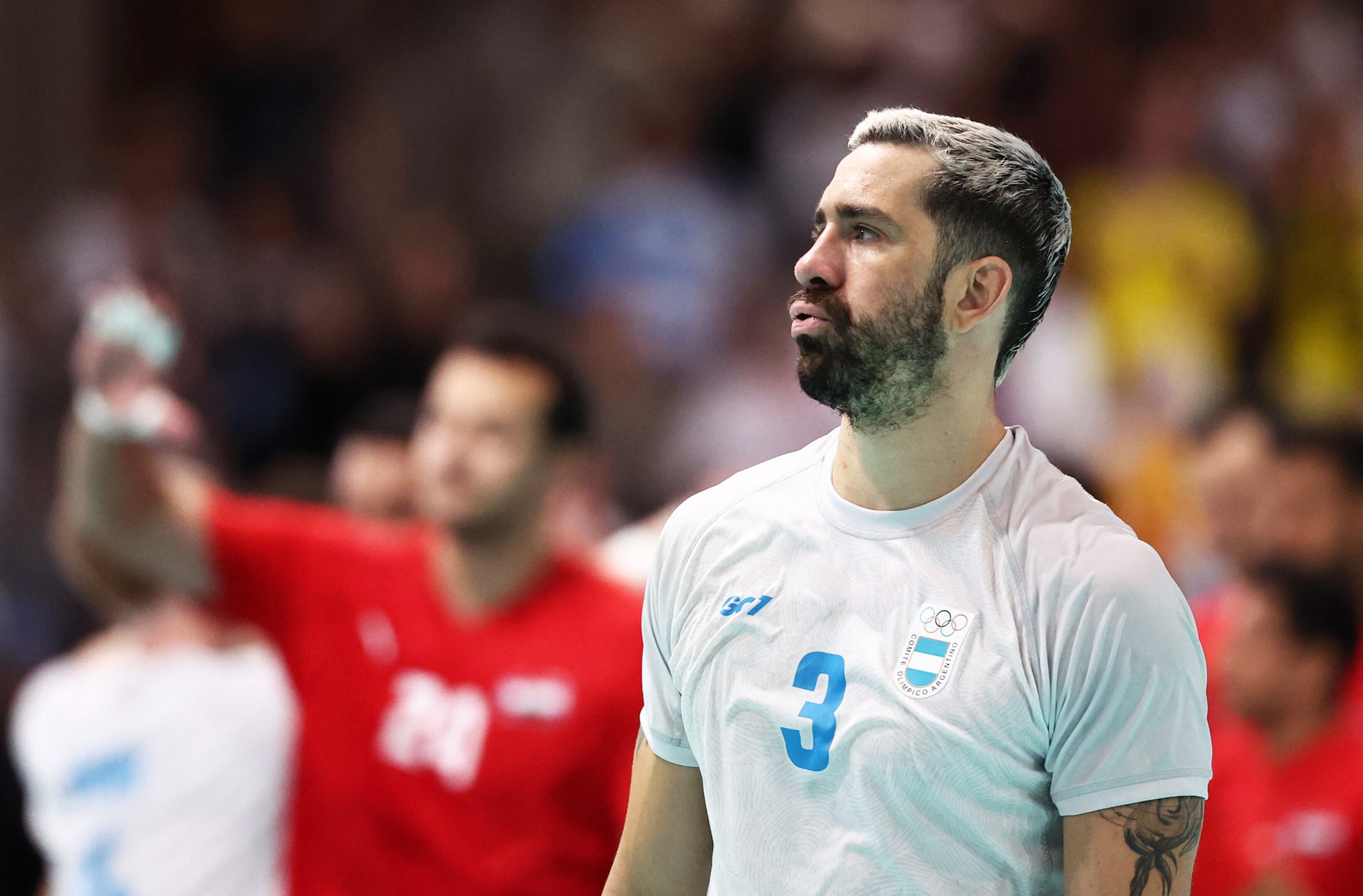 Federico Pizarro jugó su último partido con la camiseta de la selección argentina de handball masculina (REUTERS/Eloisa Lopez)