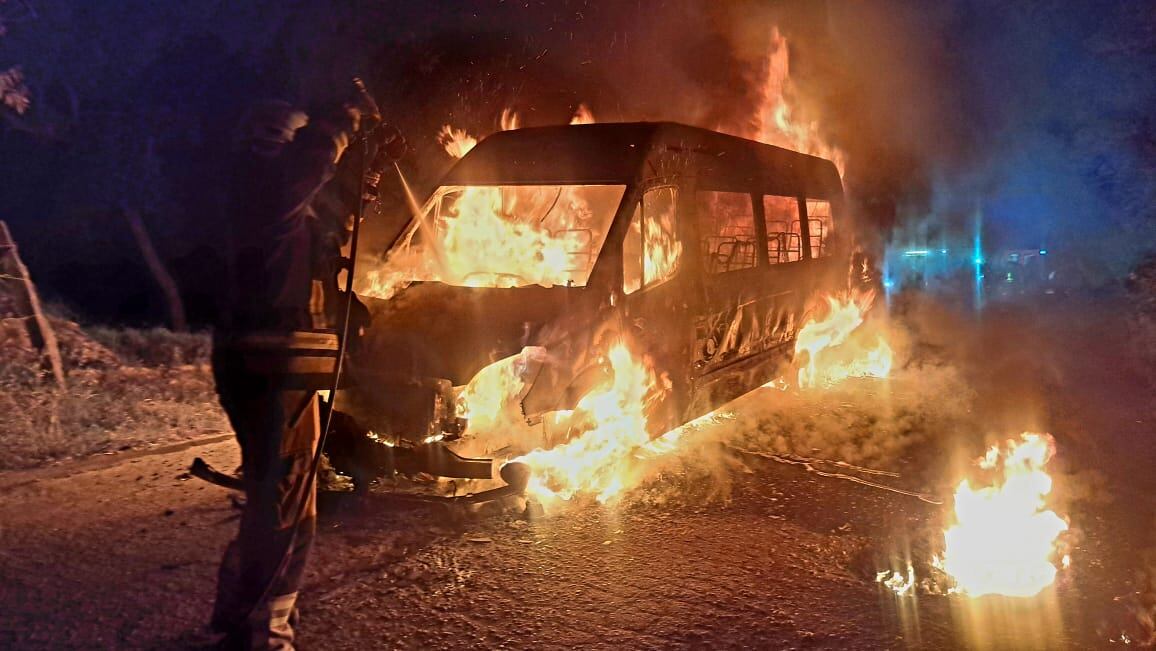 No se presentaron lesionados - crédito Bomberos Cundinamarca