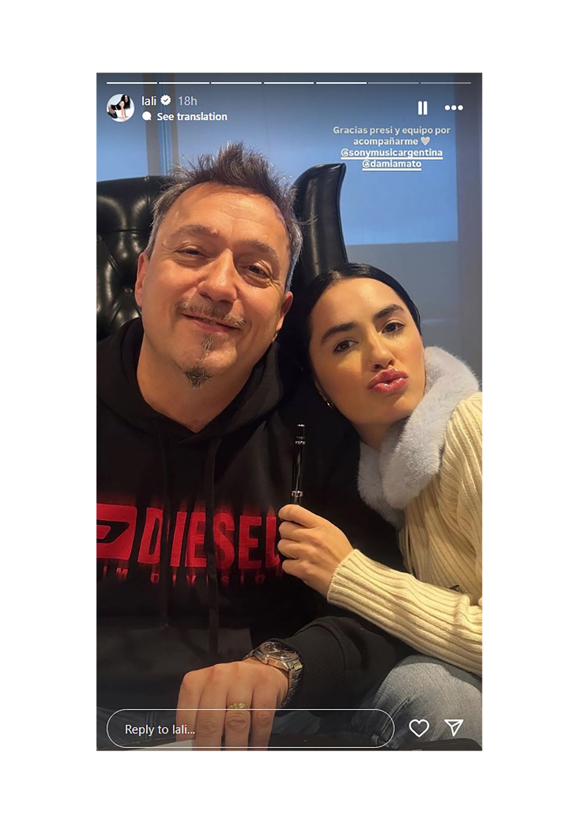 Lali Espósito contrato historias