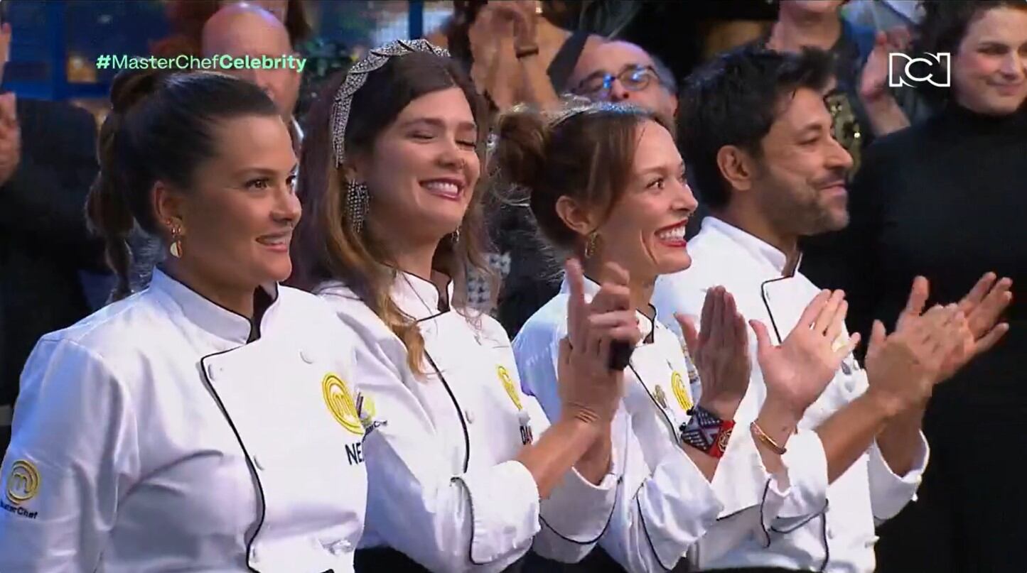 Marianela González, Daniela Tapia, Carolina Acevedo y Adrián Parada, los cuatro finalistas de Masterchef Celebrity 2023 - crédito RCN