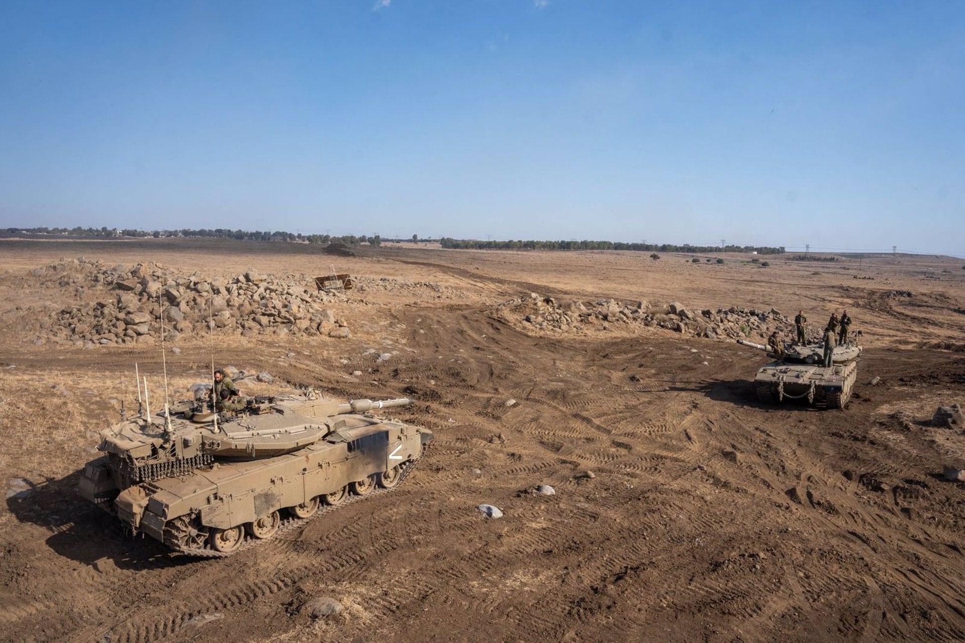 Un carro de combate del Ejército de Israel cerca de la frontera con Líbano (Europa Press/Contacto/Israel Defense Forces) 