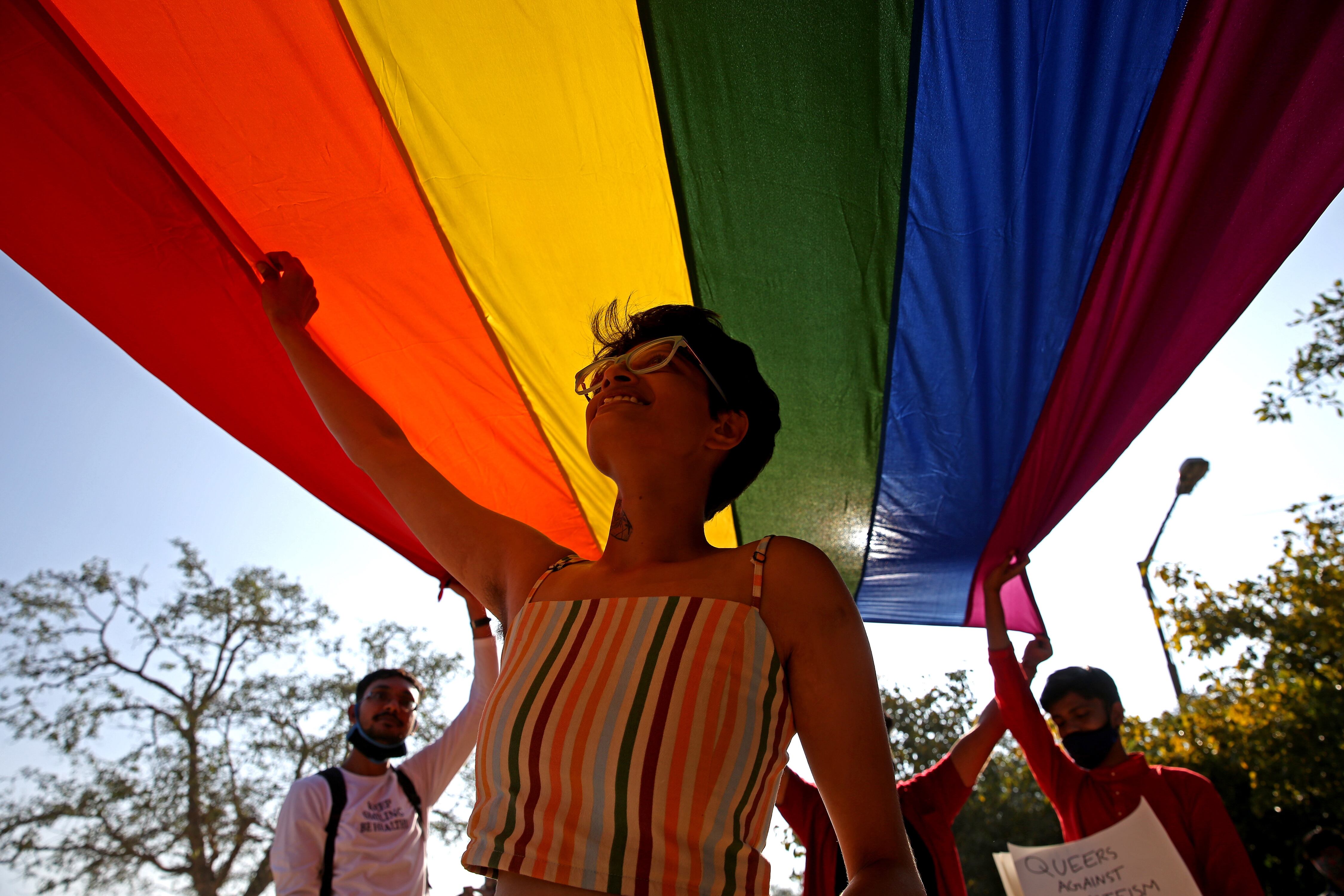 Imagen de archivo de una manifestación a favor de los derechos LGTBI. (EFE/EPA/JAGADEESH NV)
