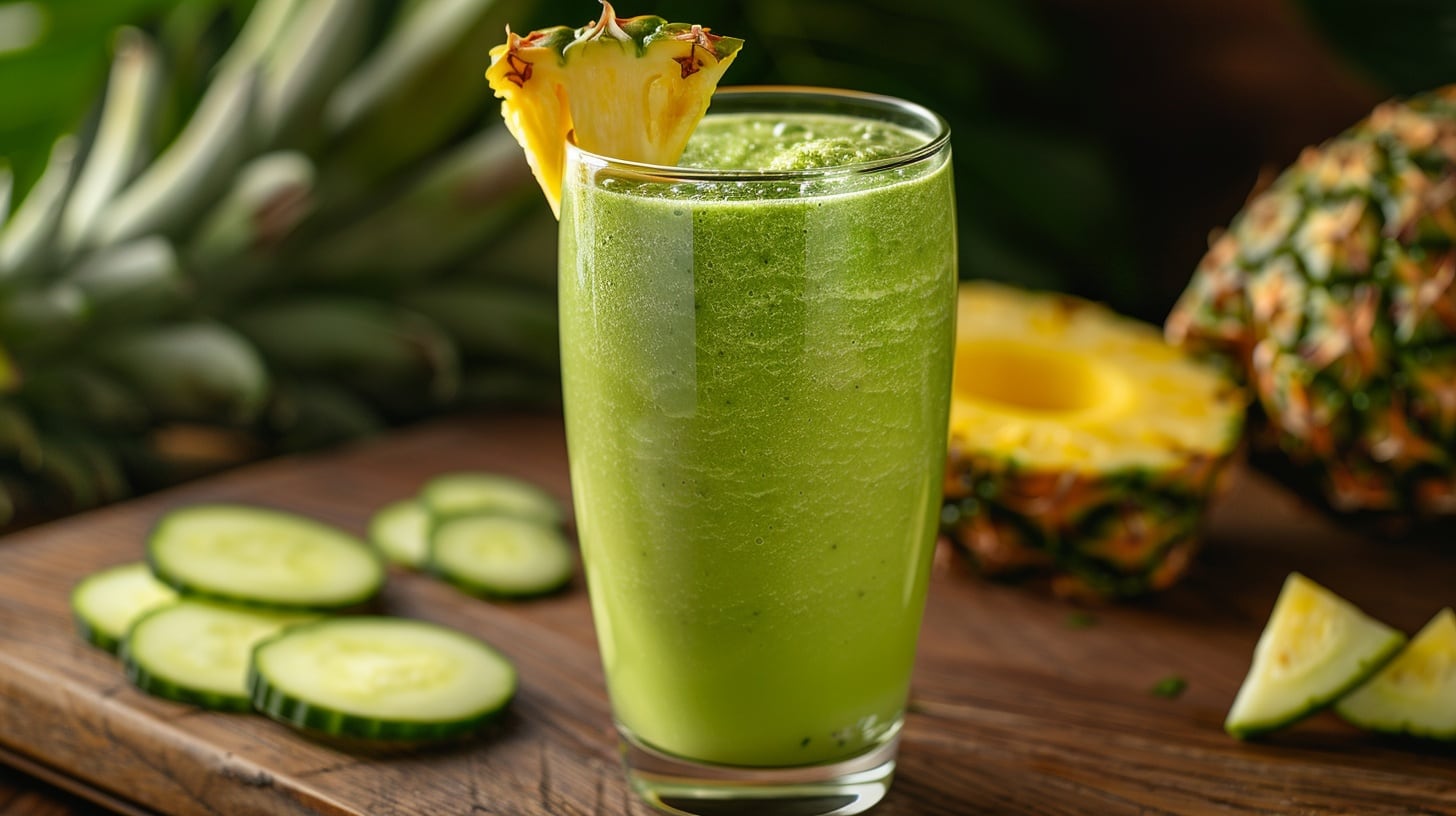 Cómo preparar el jugo de piña, pepino y aloe vera que te ayudará a limpiar y desintoxicar el colon