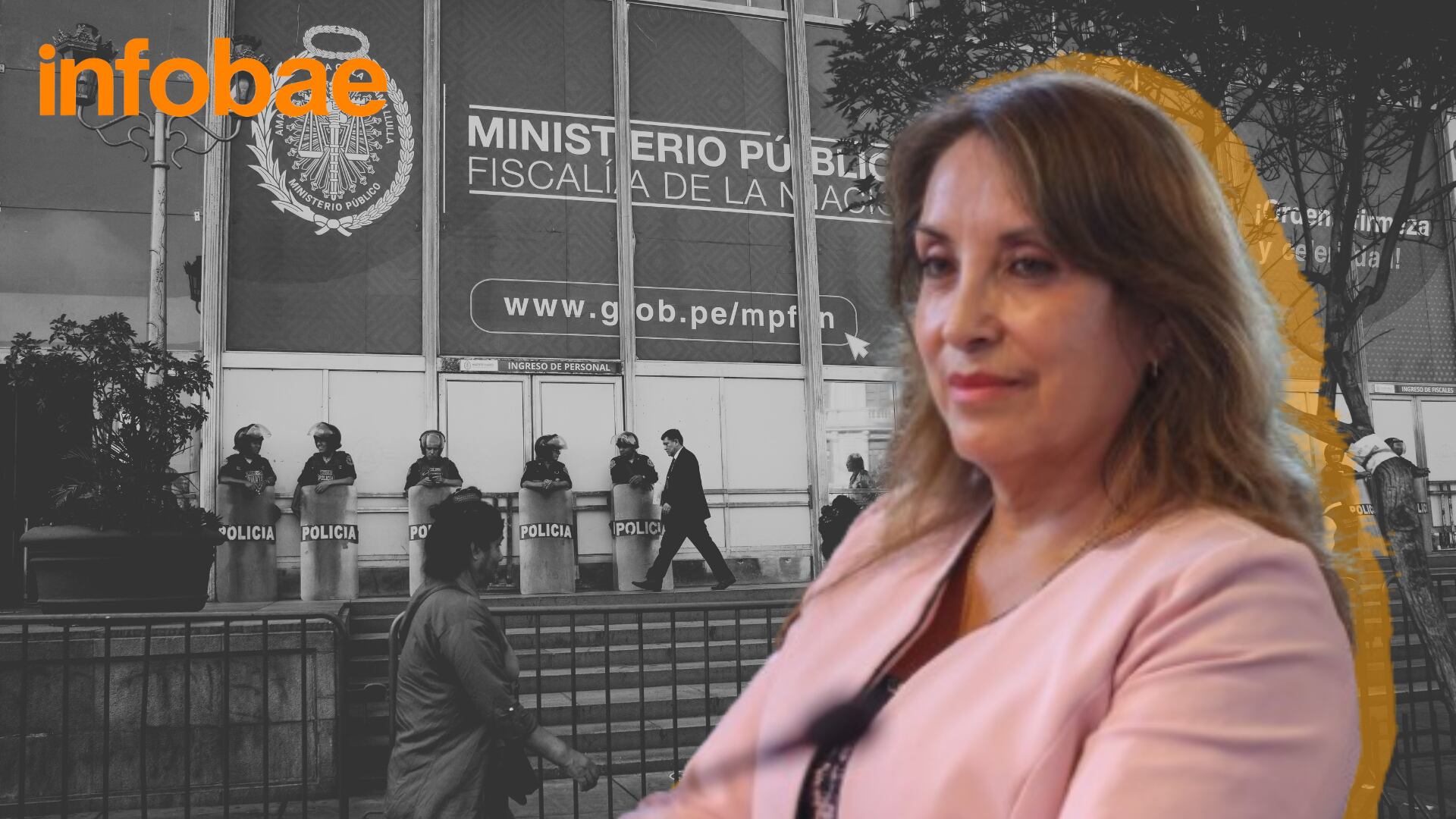 Fiscalía amplía investigación preliminar contra Dina Boluarte por 8 meses. Composición Infobae.