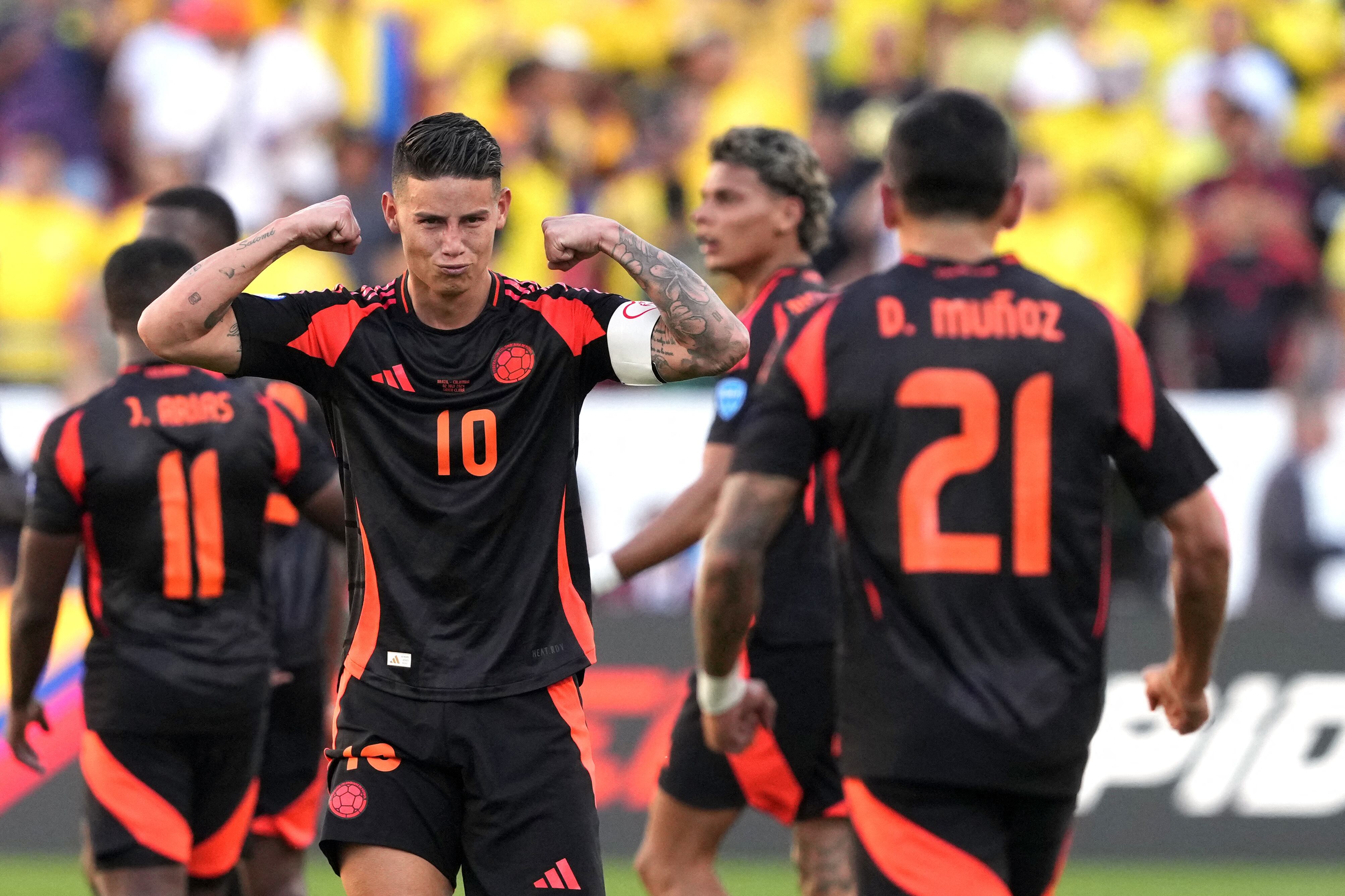 James Rodríguez ha tomado un rol protagónico en la selección Colombia, pese a los pocos minutos de juego a nivel de clubes - crédito Darren Yamashita-USA TODAY Sports