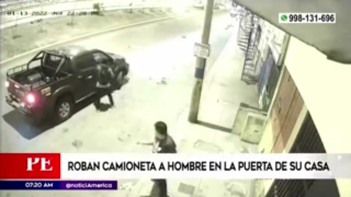 Hombre es víctima del robo de su camioneta al frente de su casa