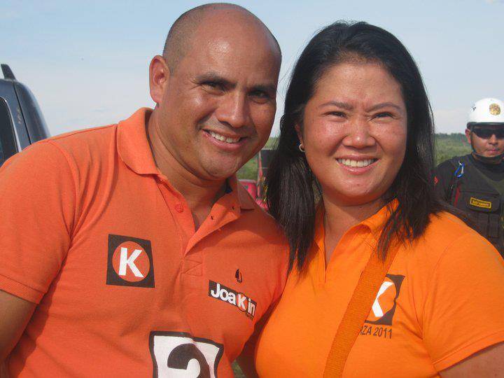 Joaquín Ramírez y Keiko Fujimori en campaña