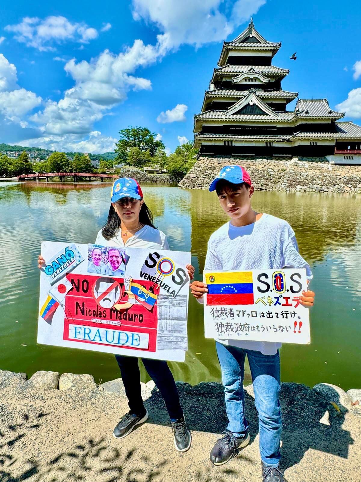 Protestas de venezolanos en Japón