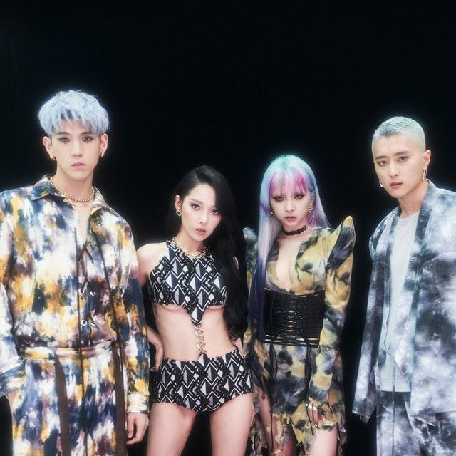 BM, Somin, Jiwoo y J.Seph, integrantes del grupo de K-pop KARD. (Instagram @official_kard)