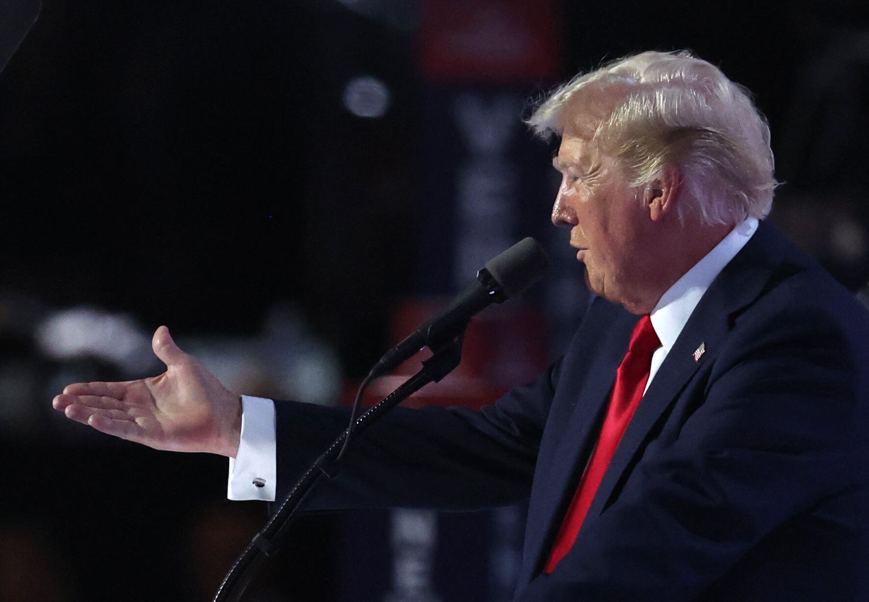 Donald Trump durante la Convención Republicana en Milwaukee, (Wisconsin, Estados Unidos)