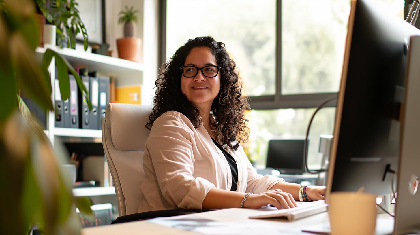 Grupo de mujeres profesionales concentradas en una tarea colaborativa frente a una computadora en un entorno de oficina. La imagen refleja la dinámica de trabajo en equipo, la igualdad de género en el lugar de trabajo y la presencia de mujeres en posiciones de liderazgo y responsabilidad. Demuestra la eficiencia y el compromiso de las mujeres en el mundo empresarial y profesional. (Imagen ilustrativa Infobae)