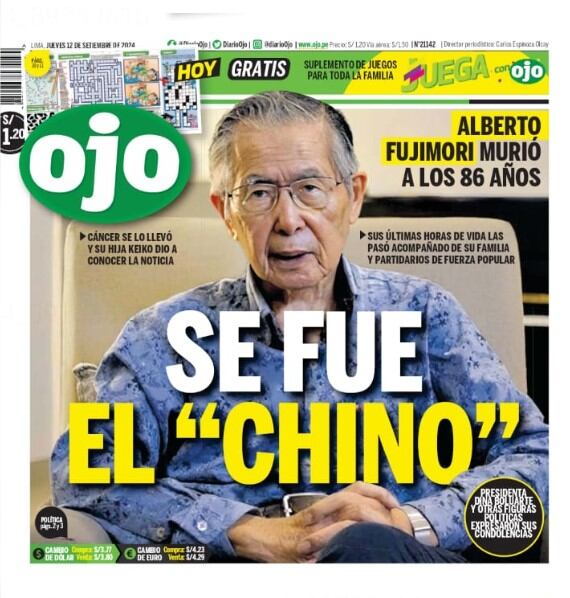 murió alberto fujimori