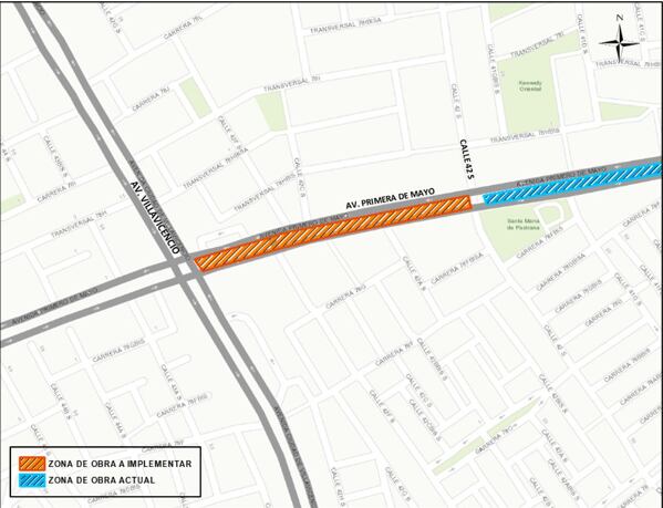 Estos son los cierres que se realizaran por la construcción de la primera Línea del metro en Bogotá - crédito @BogtaTransito