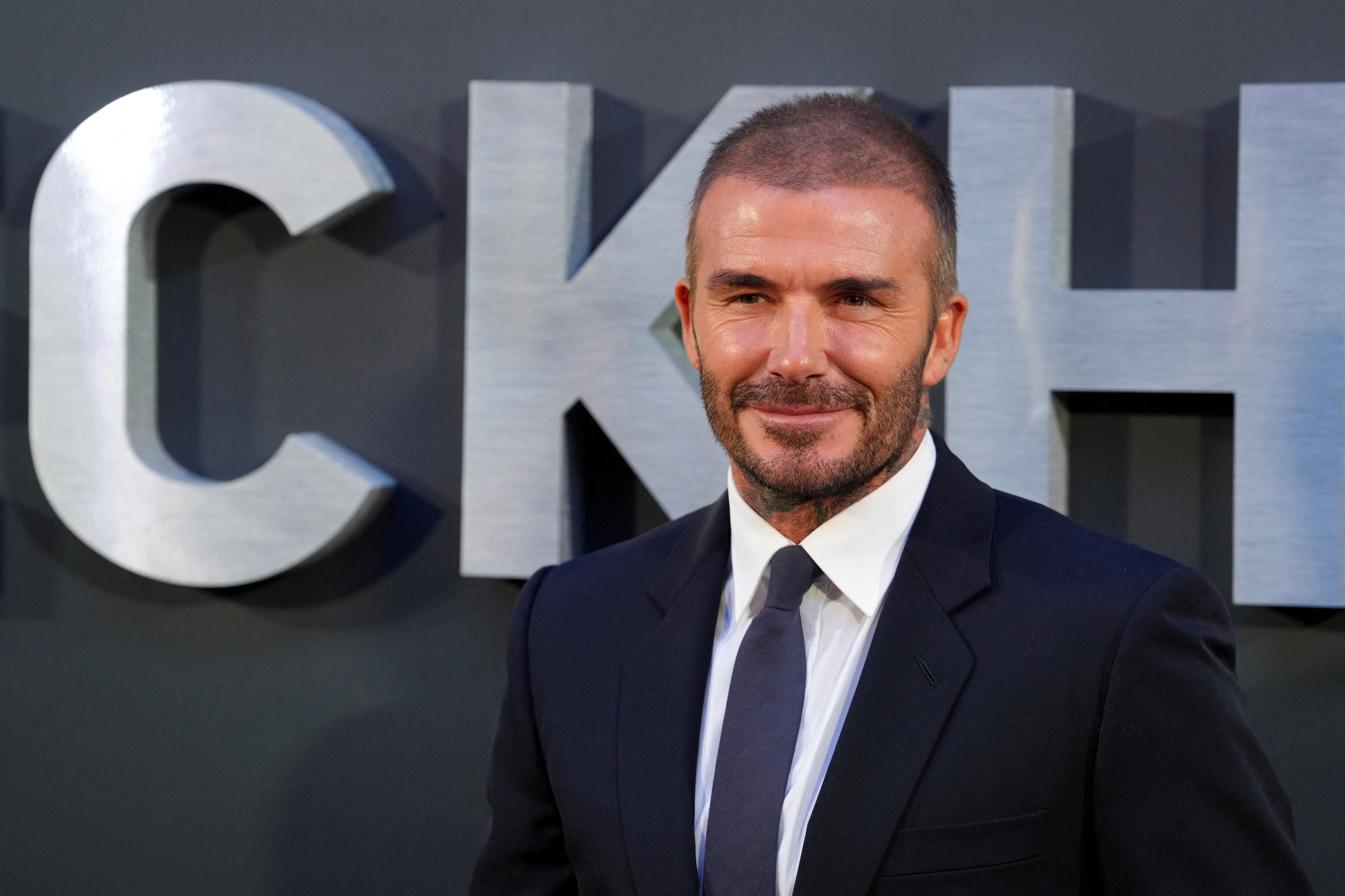 David Beckham reveló sus nervios al filmar el documental “Beckham” en Netflix en la conferencia de la Royal Television Society en Londres (REUTERS)
