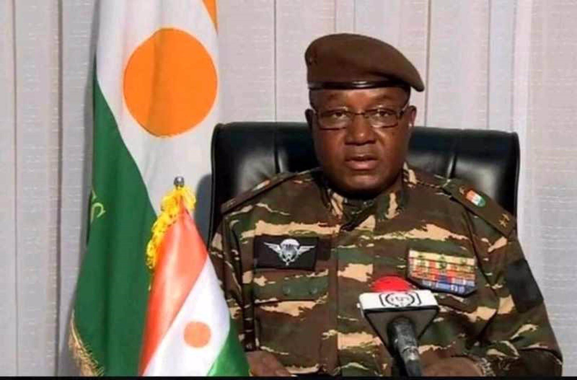 El general nigerino Abdourahamane Tchiani (Europa Press/OFICINA DE LA RADIO Y TELEVISIÓN DE NÍGER)
