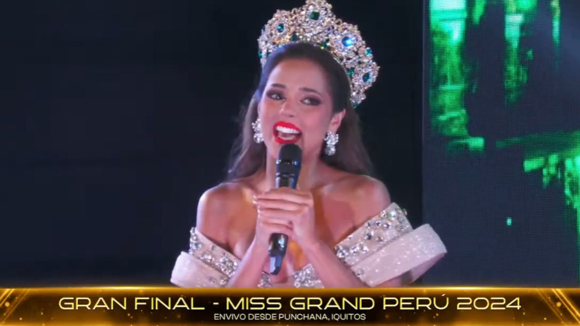 Luciana Fuster habría dedicado mensaje a Patricio Parodi en su discurso final como Miss Grand Perú