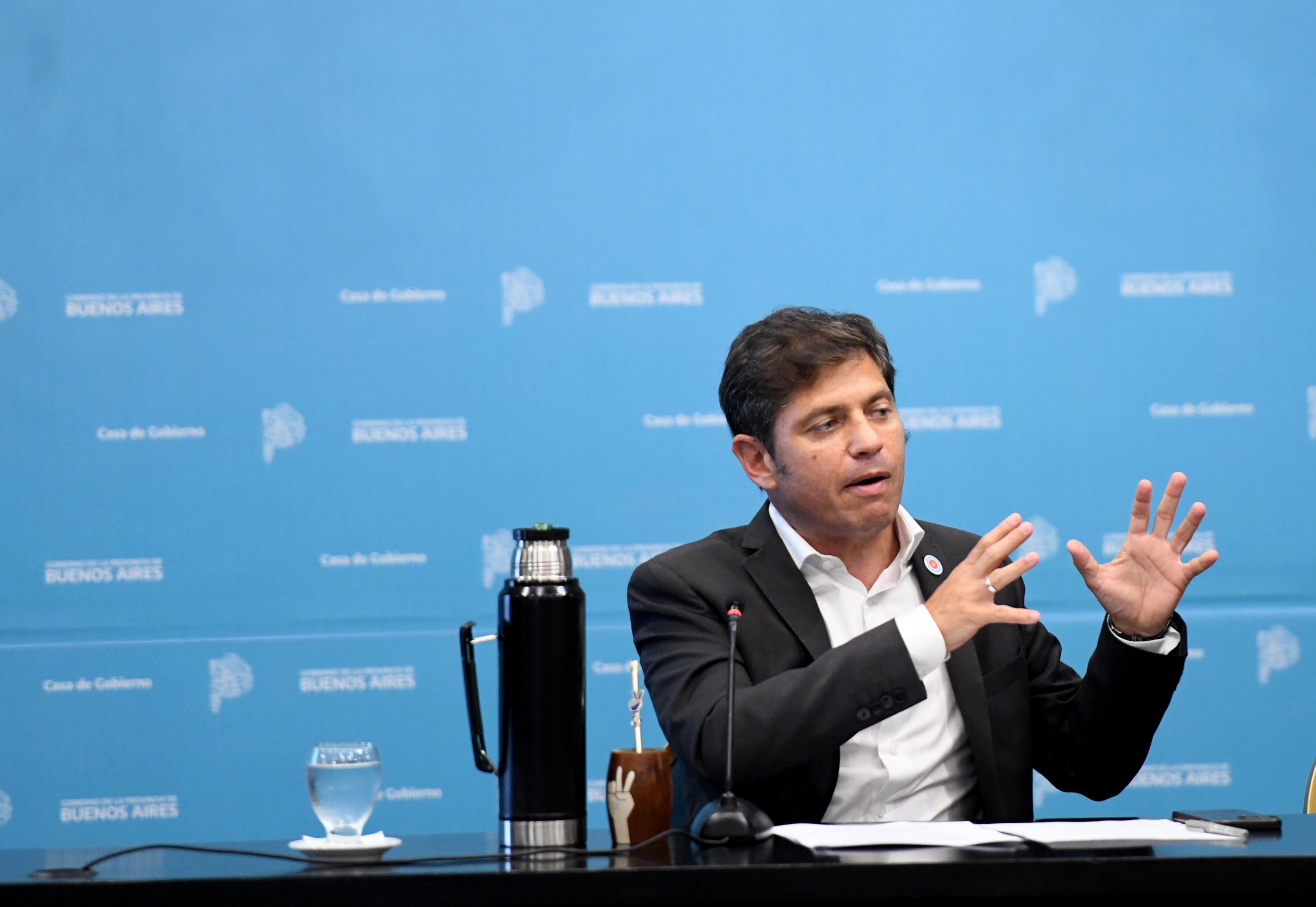 Conferencia Axel Kicillof por quita de fondos