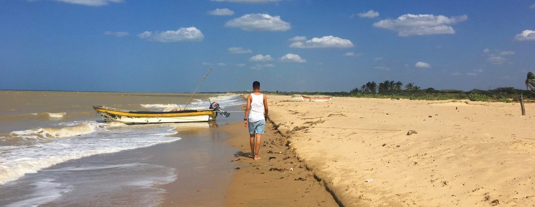 Playa del corregimiento de Camarones, a 17 km de Riohacha - crédito Héctor Pertuz