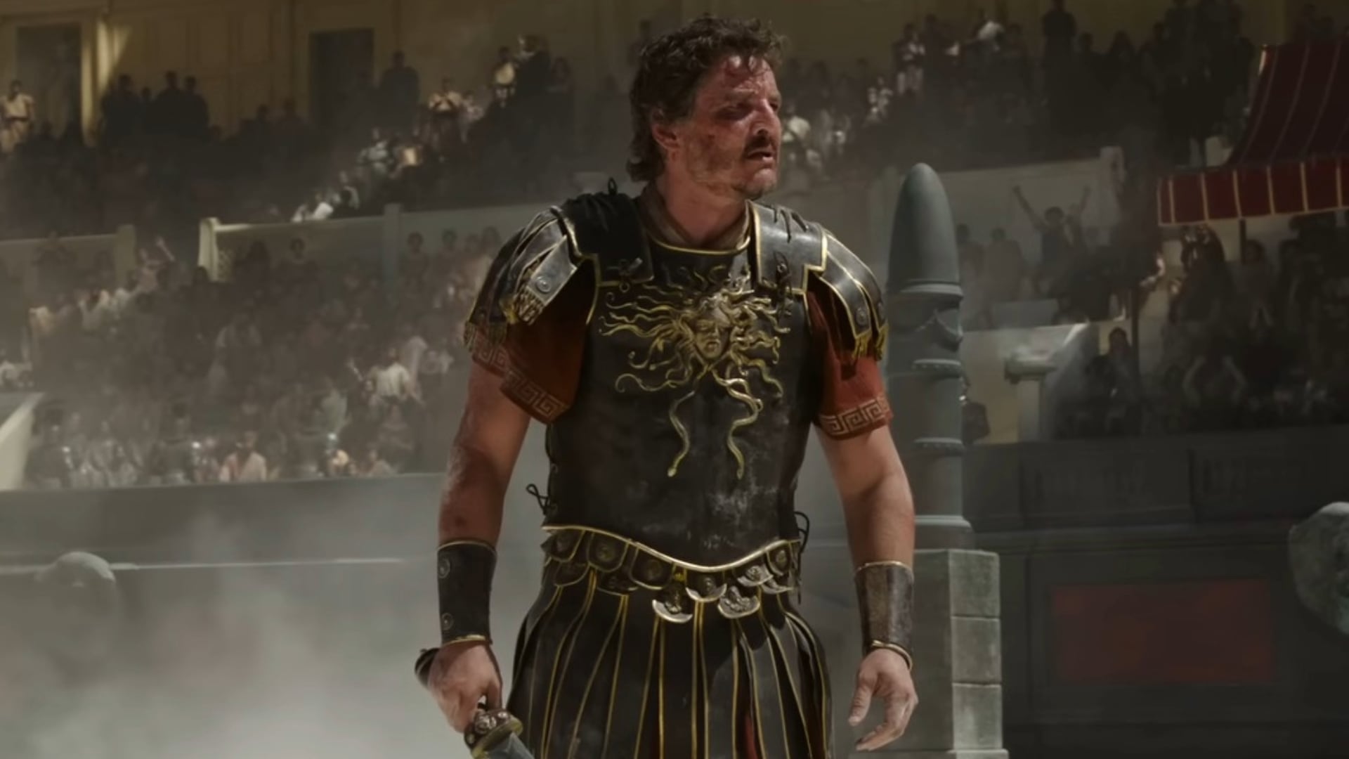 Captura del tráiler oficial de Gladiador 2