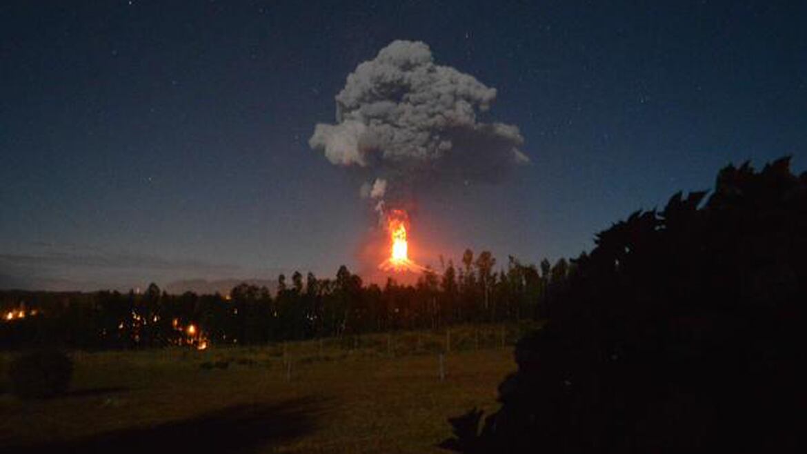 La última erupción del volcán Villarrica fue en 2015.