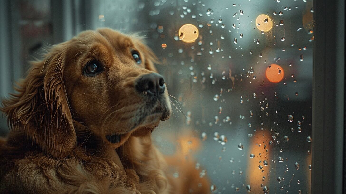 Perros y gatos tristes mostrando expresiones de melancolía y soledad. Imagen que refleja la sensibilidad y afecto de las mascotas. - (Imagen Ilustrativa Infobae)